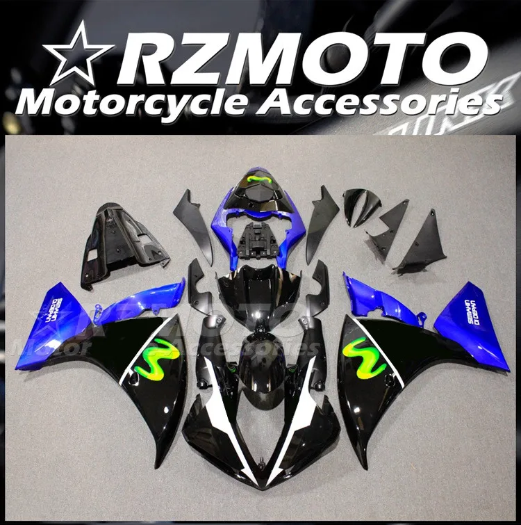 

Новый комплект обтекателей для мотоцикла ABS для YAMAHA YZF- R1 2009 2010 2011 обтекатель 09 10 11 комплект обтекателей черного и синего цвета
