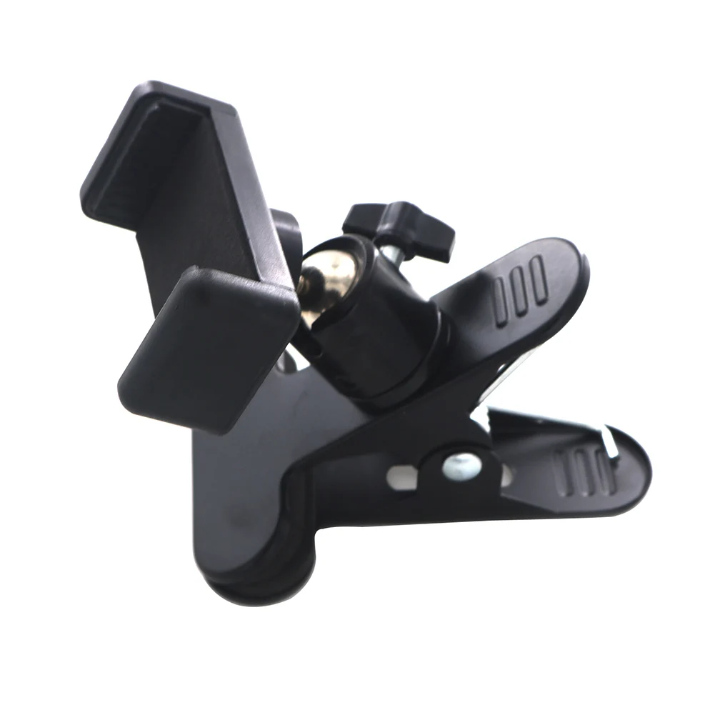 

Phone Holder Clip Mount For Guitar Head Bass Musical Instrument Durable Non Slip Plastic 360 Degree Rotation Live Broadcast