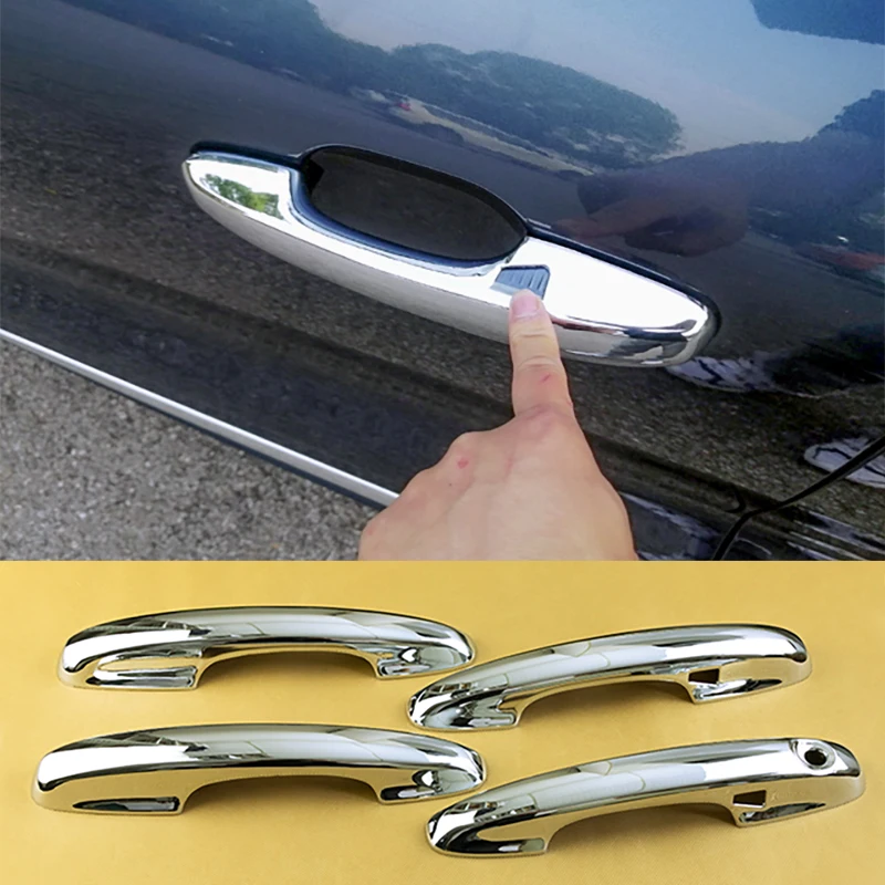 Фото Для Ford Kuga Escape Focus MK4, 4 шт., накладки на ручки боковых дверей, глянцевый хром, 2020-2025 гг. №3