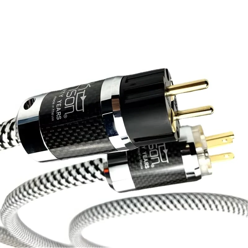 Кабель питания Mark Levinson углеродное волокно позолоченная вилка США/ЕС