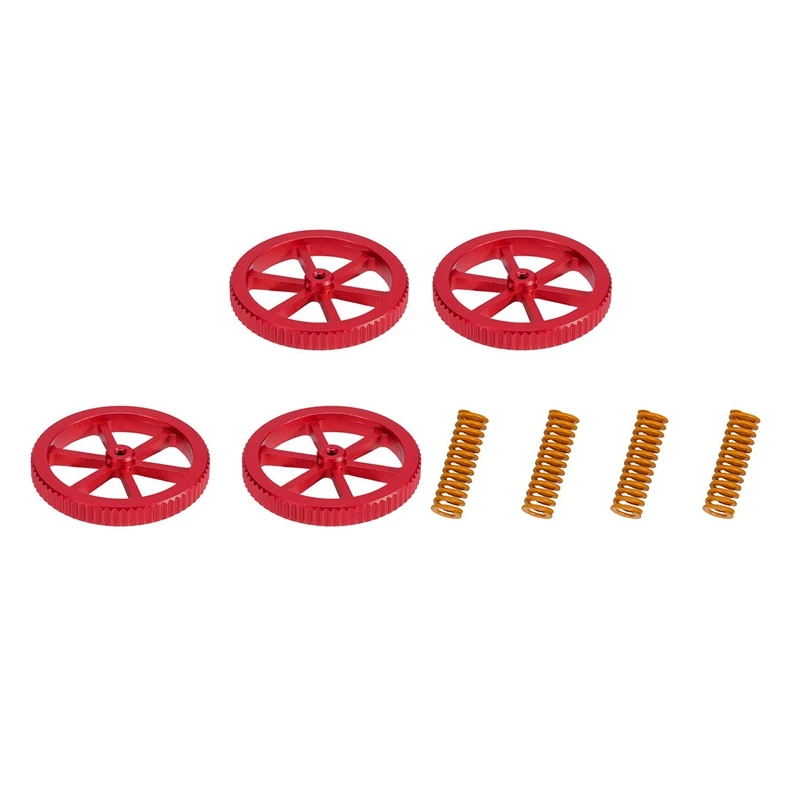 4 шт. алюминиевая ручная Поворотная Выравнивающая гайка с горячей кровати Die Spring