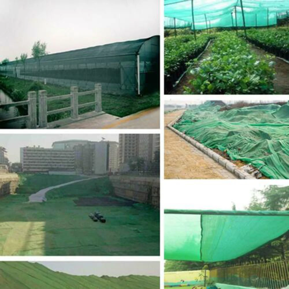 

4*5M 2-pin Green Dust-proof Net Construction Site Cover Earth Net Environmental Protect Plants Birds Deer Poultry Best Fencing