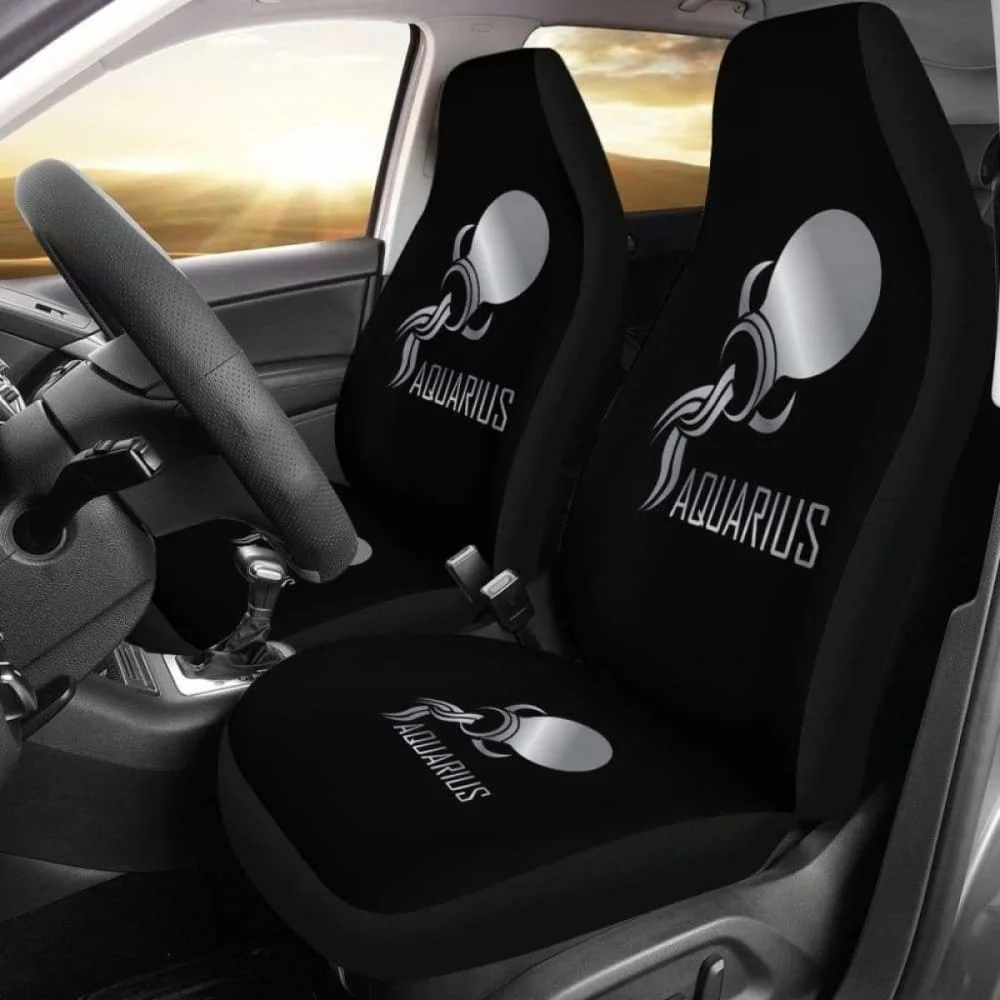 

Zodiac Aquarius Chrome Seat Cover01 161012,Pack of 2 Universal Front Seat Protective Cover