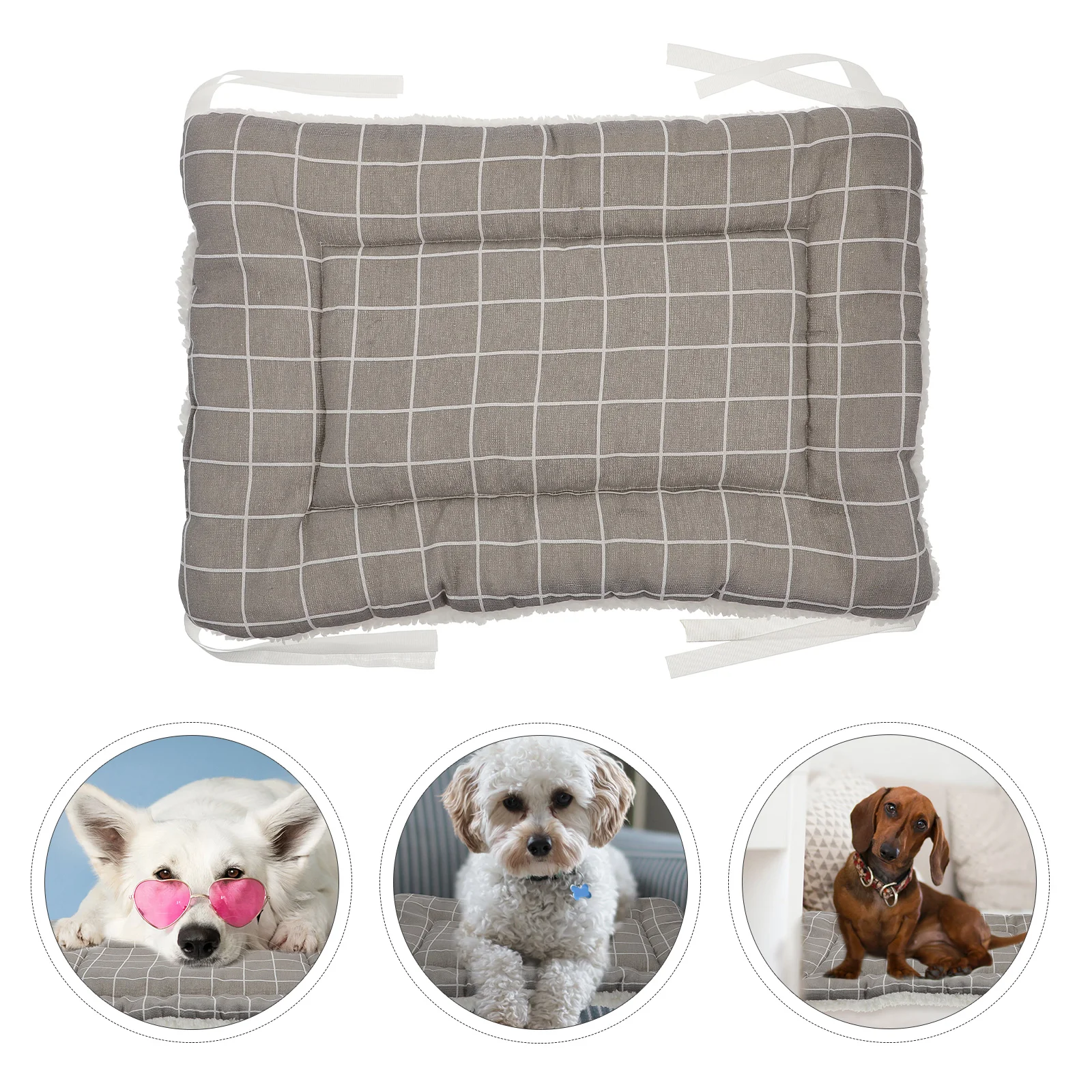 

Bed Pet Cushion Dog Cat Mat Plush Sleeping Crate Warmsleep Washable Soft Ultra Matsnon Keeping Comfortable Thickened Mattress