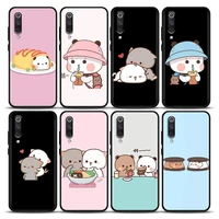 phone case for xiaomi mi a2 8 9 se 9t 10 10t 10s cc9 e note 10 lite pro 5g soft silicone case cover cute bear cartoon