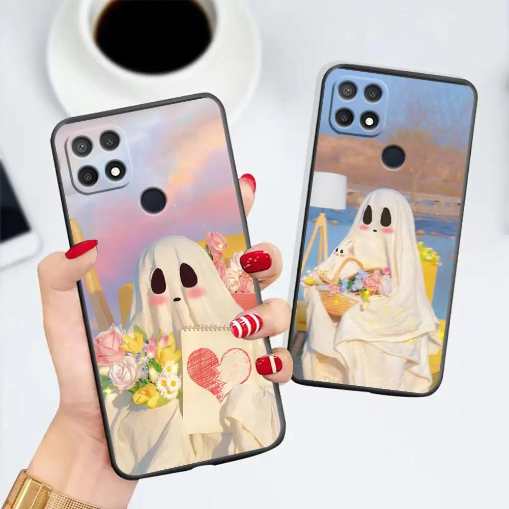 

Case For OPPO A94 A93 A92 A92S A91 A79 A78 A77 A76 A74 A73 A71 A59 A57 A55 4G A53 5G A37 A33 A17 A16 A15 Case Sweet Little Ghost