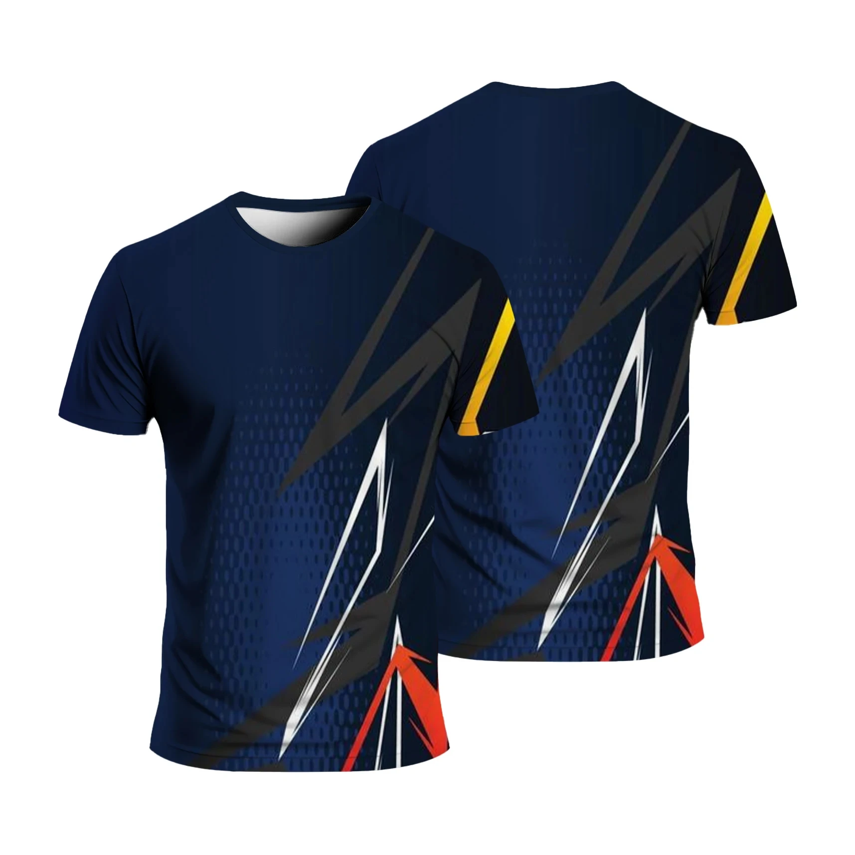 Летняя модная спортивная мужская футболка свободная и удобная повседневная с