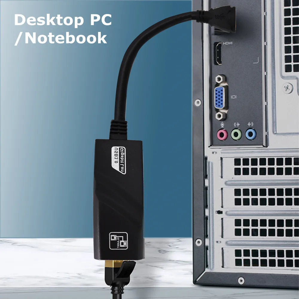 USB 3 0 для гигабитной проводной сетевой карты Ethernet RJ45 LAN (10/100/1000) Мбит/с адаптер ПК