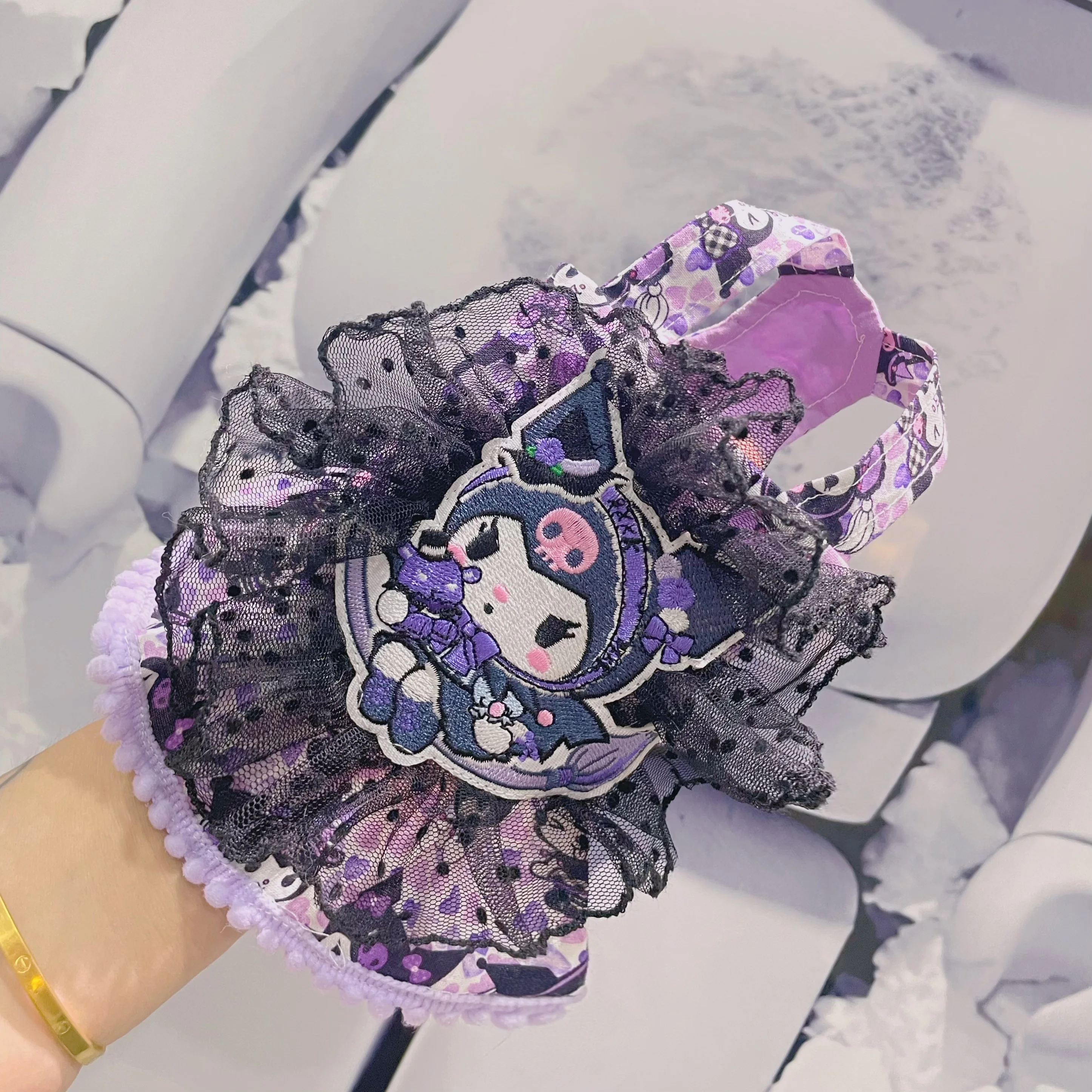 Осень 2023 одежда для щенков милое фиолетовое платье принцессы ручной работы с