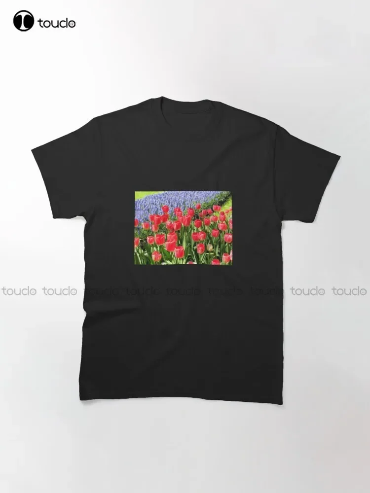 H-Brotaco футболка Red Tulips And Blue Muscari хлопковая мужская