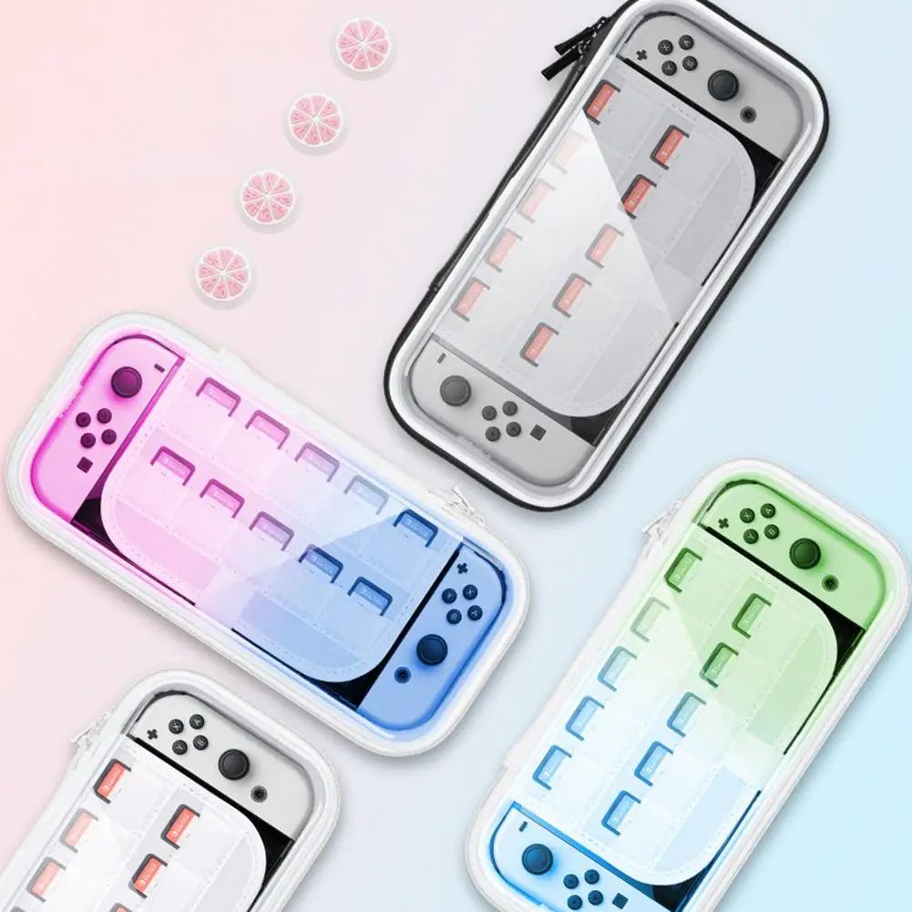 

Прозрачный чехол для Nintendo Switch Oled консоль жесткий чехол сумка для хранения портативный защитный чехол игровые аксессуары