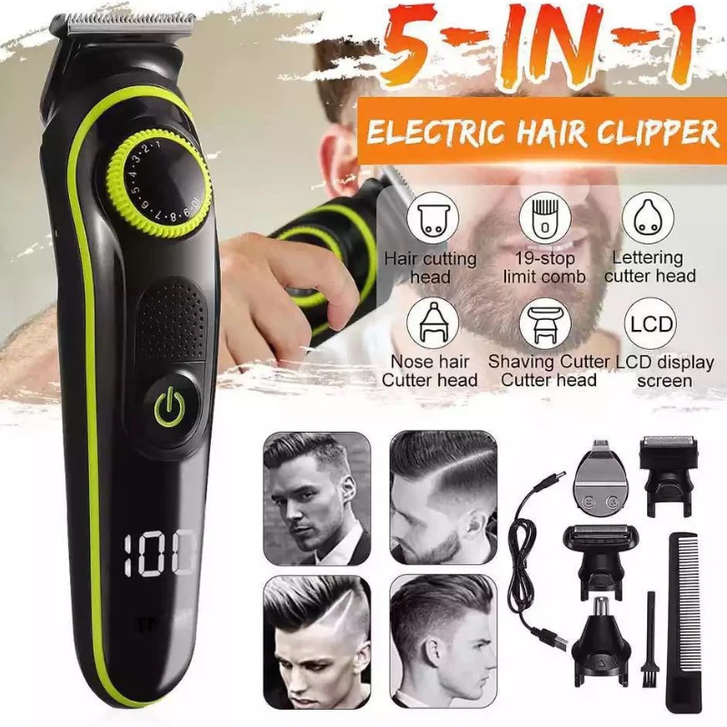 Enlarge Electric Hair Clipper Beauty Kit Hair Trimmer for Men Electric Shaver for Men's Razor Nose Trimmer Hair Cutting Machine 2022 New