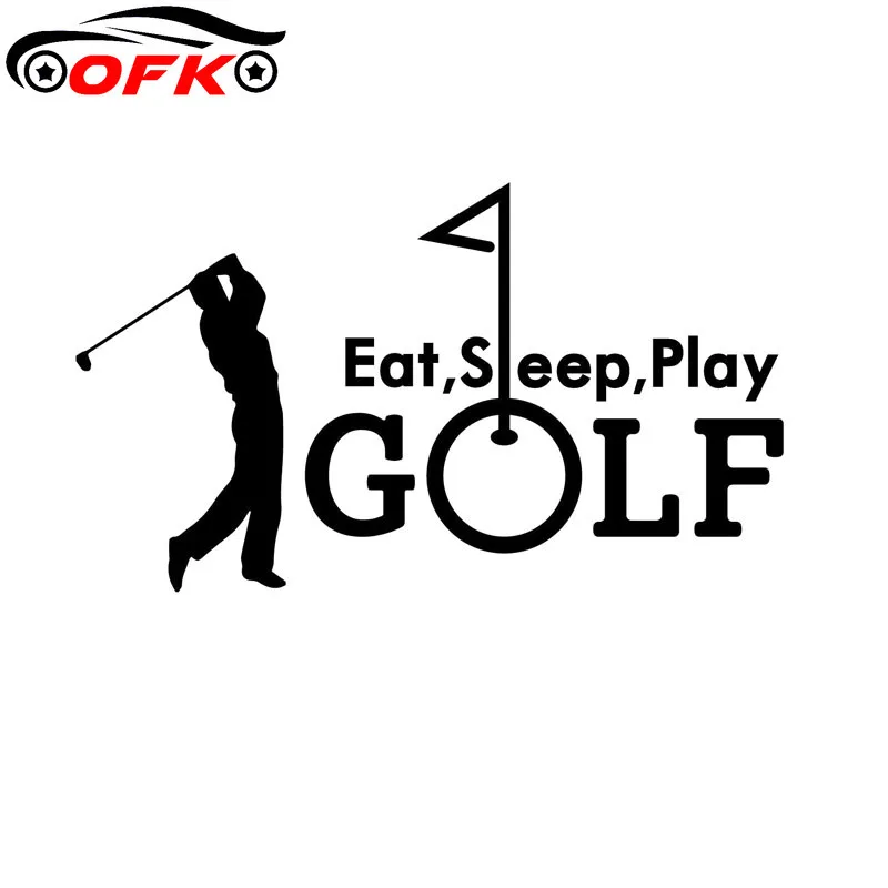 

Fashion Summer Golfing Sports Vinyl Car Sticker 14.1CM*8.1CM