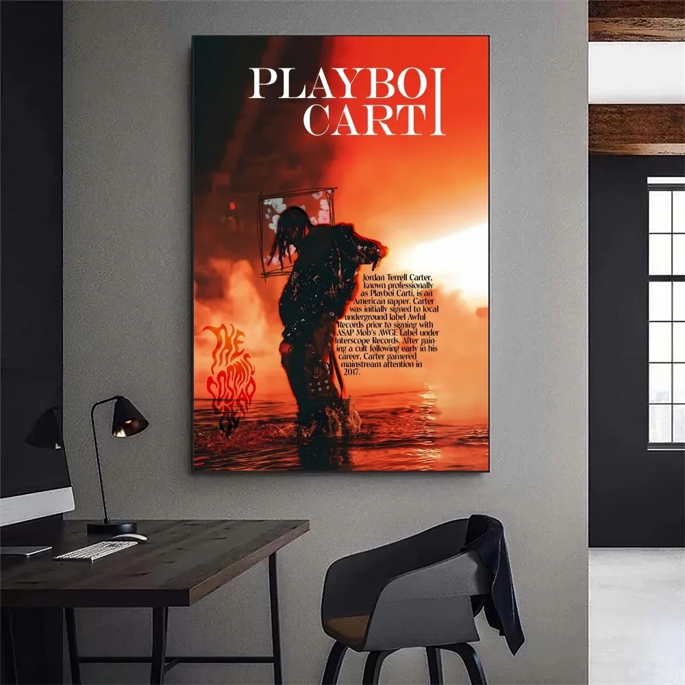 Playboi Carti рэпер постер галерея принты самоклеящиеся домашний декор украшения