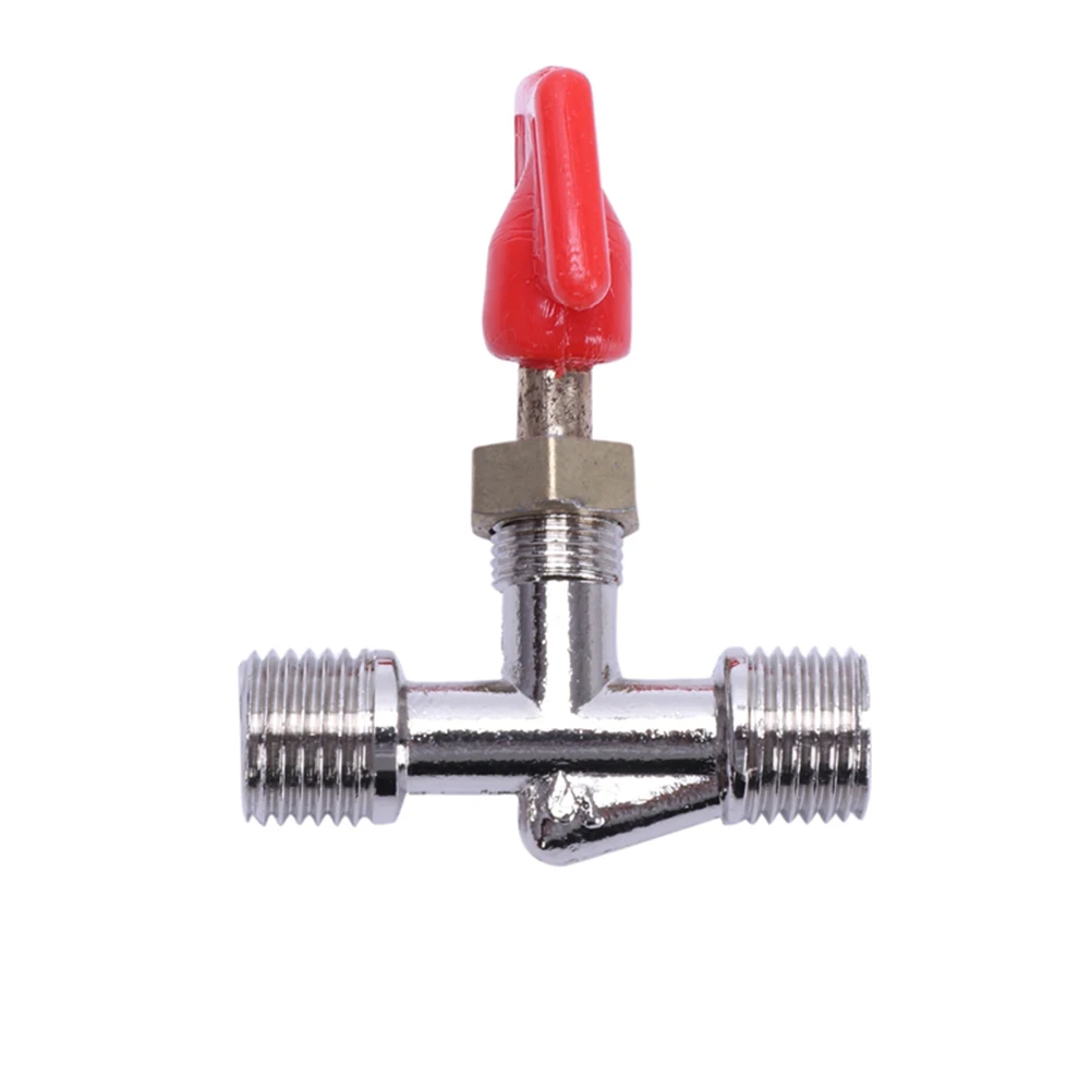 

2pcs Air Compressor Manual Valve 1.6"x0.51"x2.1" For Air Compressor Fittings Tee Handle Male Threaded Manual Valve Switch