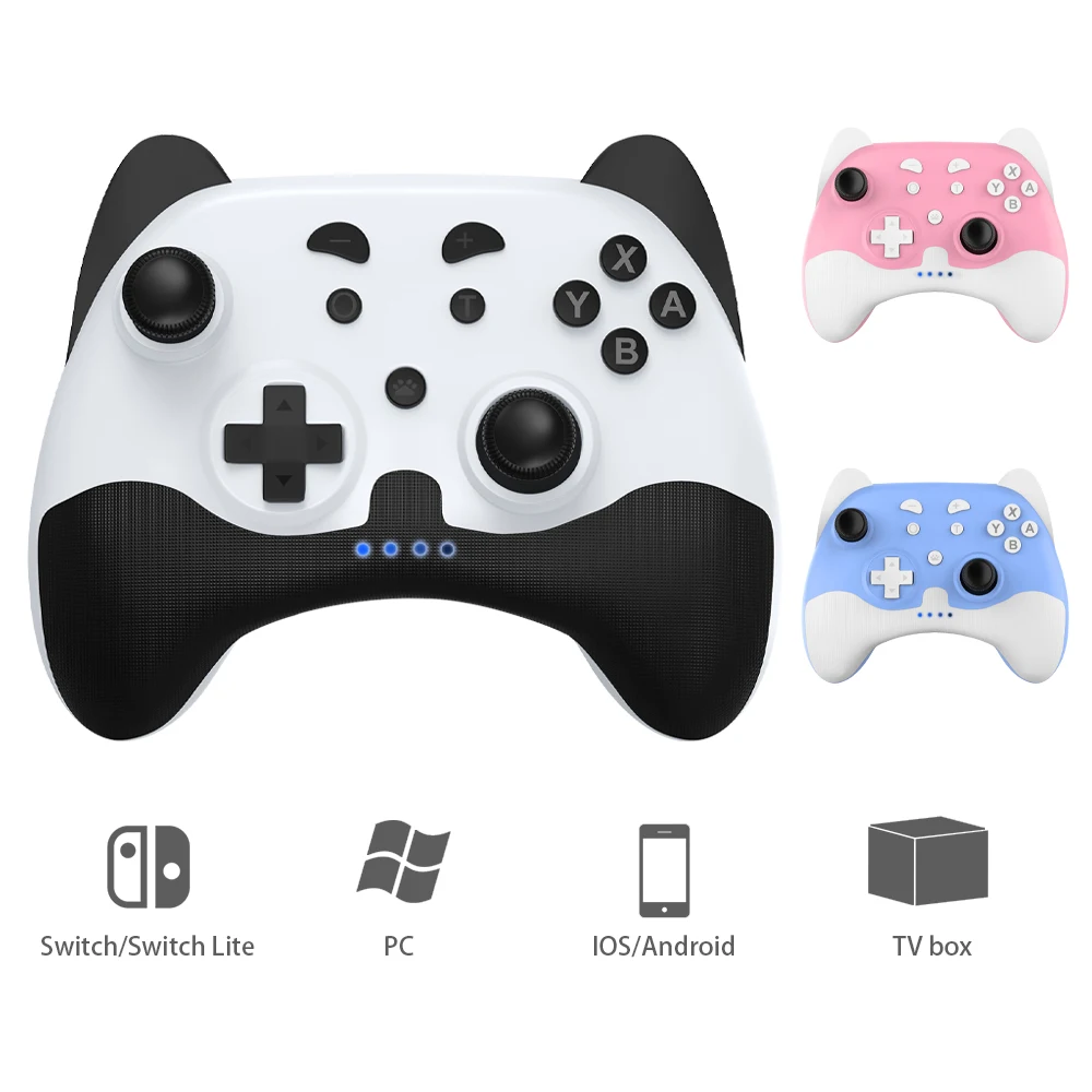 

Wireless Controller For Nintendo Switch Lite /PC Control Gamepad With Screenshot function Joycon 3 colors Cartoon Bear Joystick
