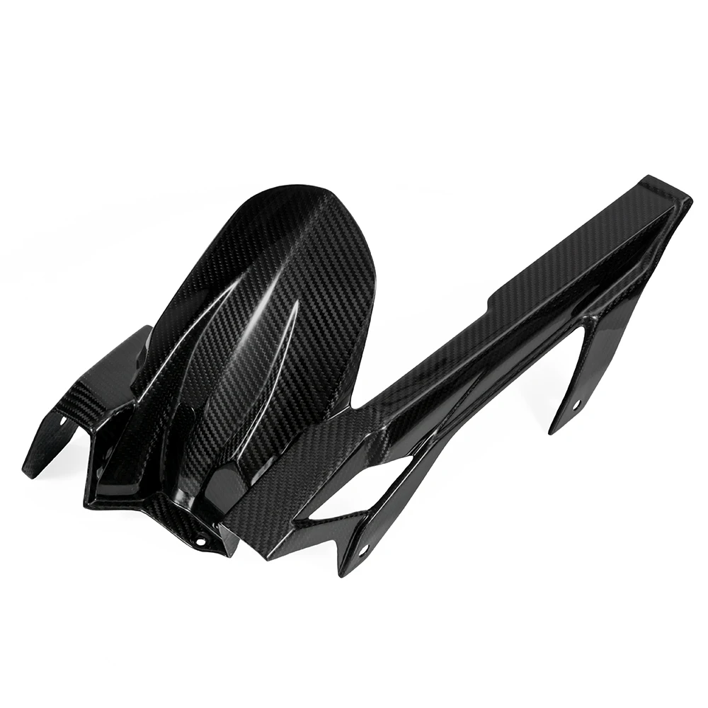 

Motorcycle Carbon Rear Fender With Chain Cover Replacement For Ninja 400 2019