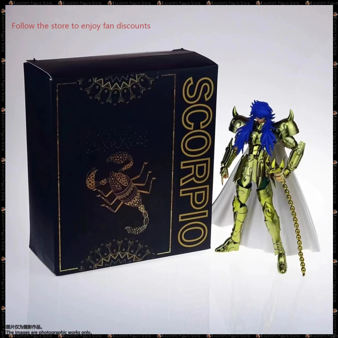 Статуэтка в наличии ST Gold Saint Seiya LC цветная аниме-фигурка Скорпион мило из ПВХ