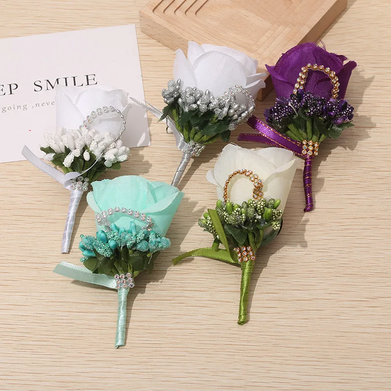 

Новинка, искусственная бутоньерка, цветок, аксессуары для свадьбы, брака 2023