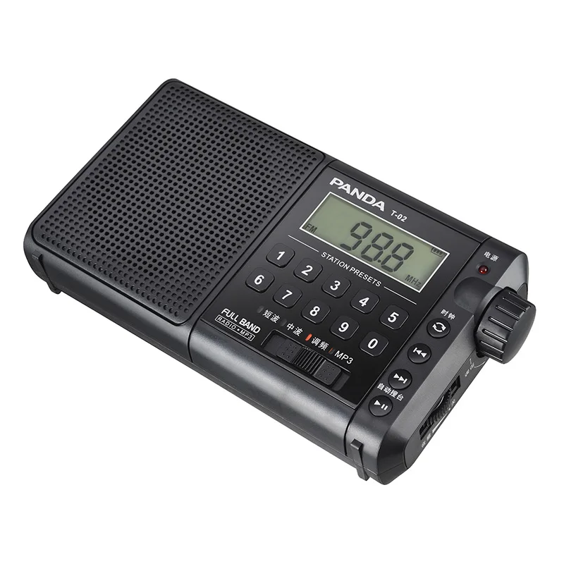 Радиоприемник PANDA T-02 портативное устройство для пожилых людей FM-радио MP3 функция