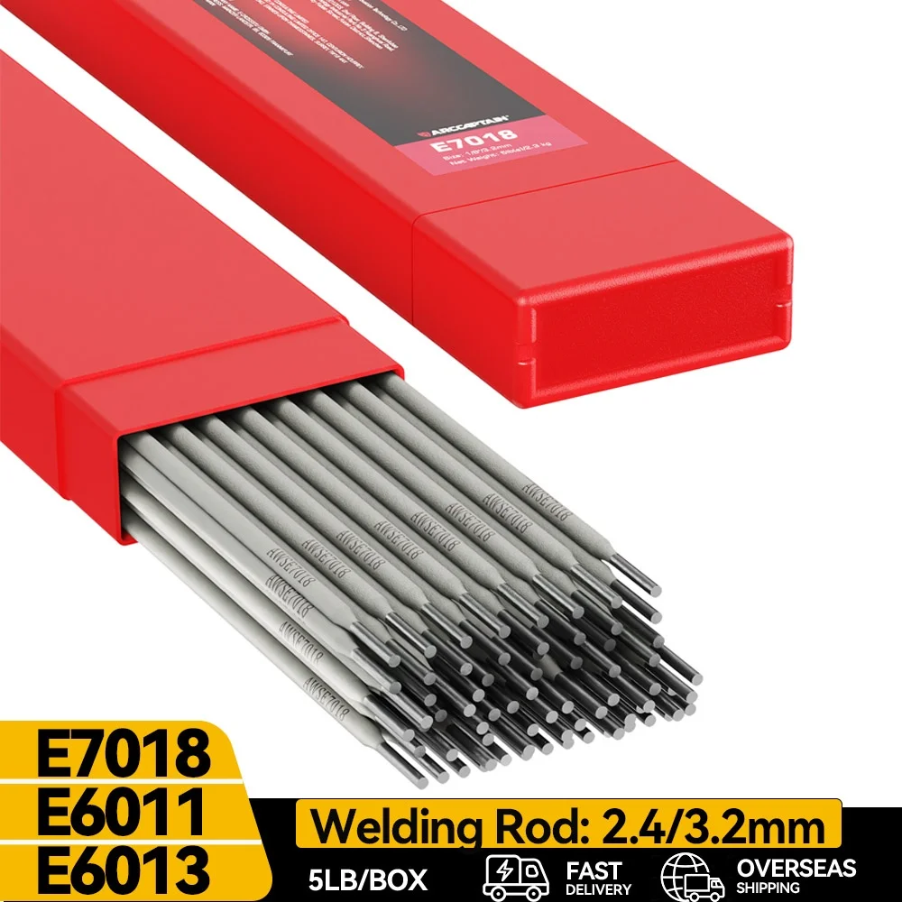 ARCCAPTAIN Сварочный стержень E6013 E6011 E7018 2,4 мм 3,2 мм 5 фунтов Сварочные палочки из углеродистой стали Электроды Сварочные стержни ARC Сварочное оборудование