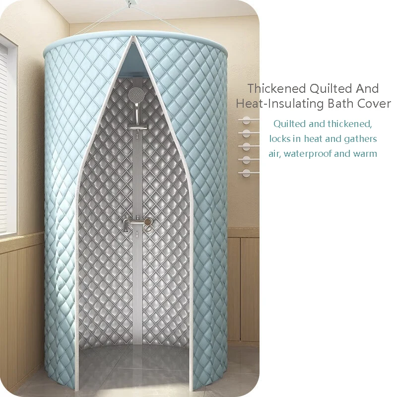 Круглая виниловая занавеска для душа