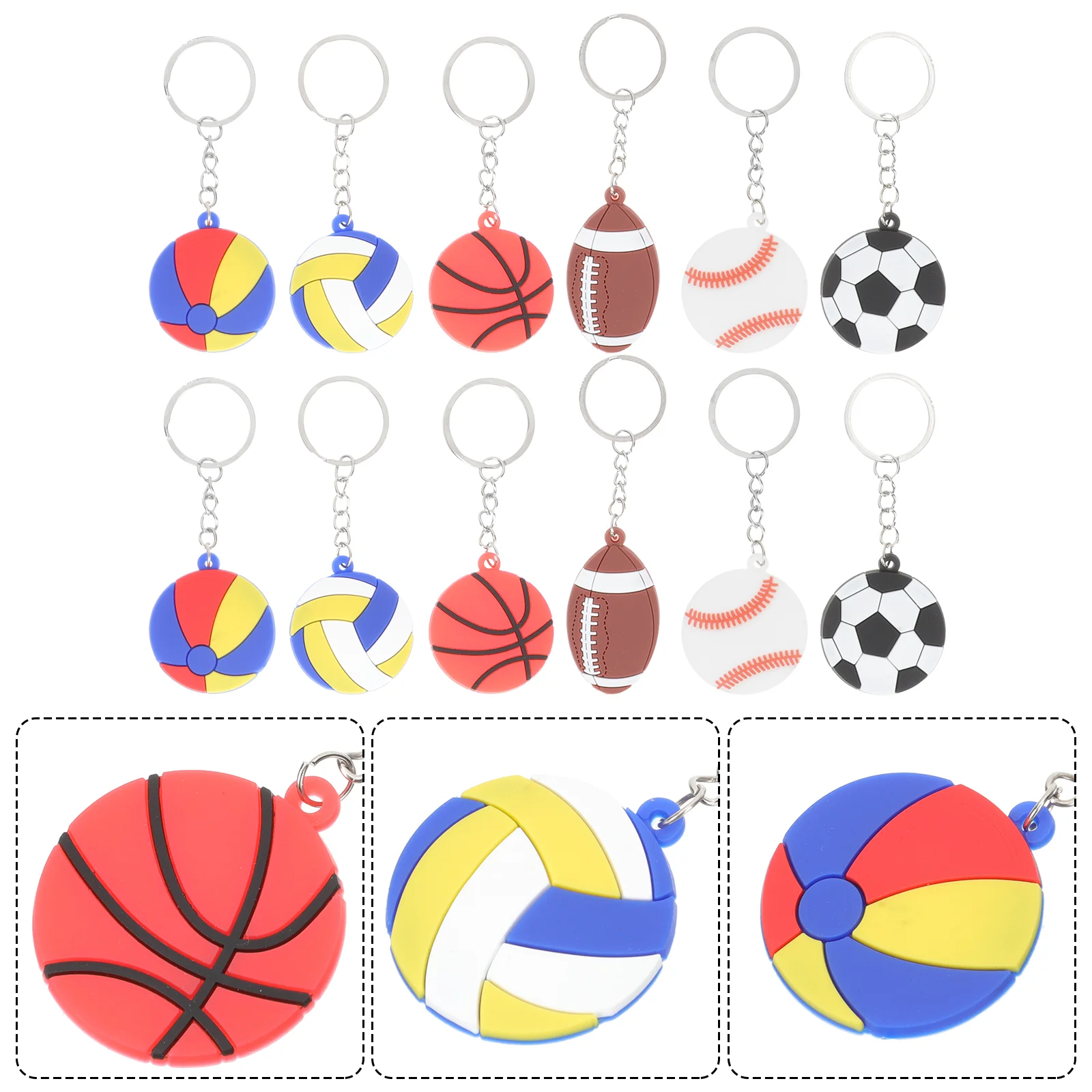 

Baseball Soccerbags Keychains Kids Keychain Favors Gift Class Valentines Boys Mini Toys Football Goodie Party