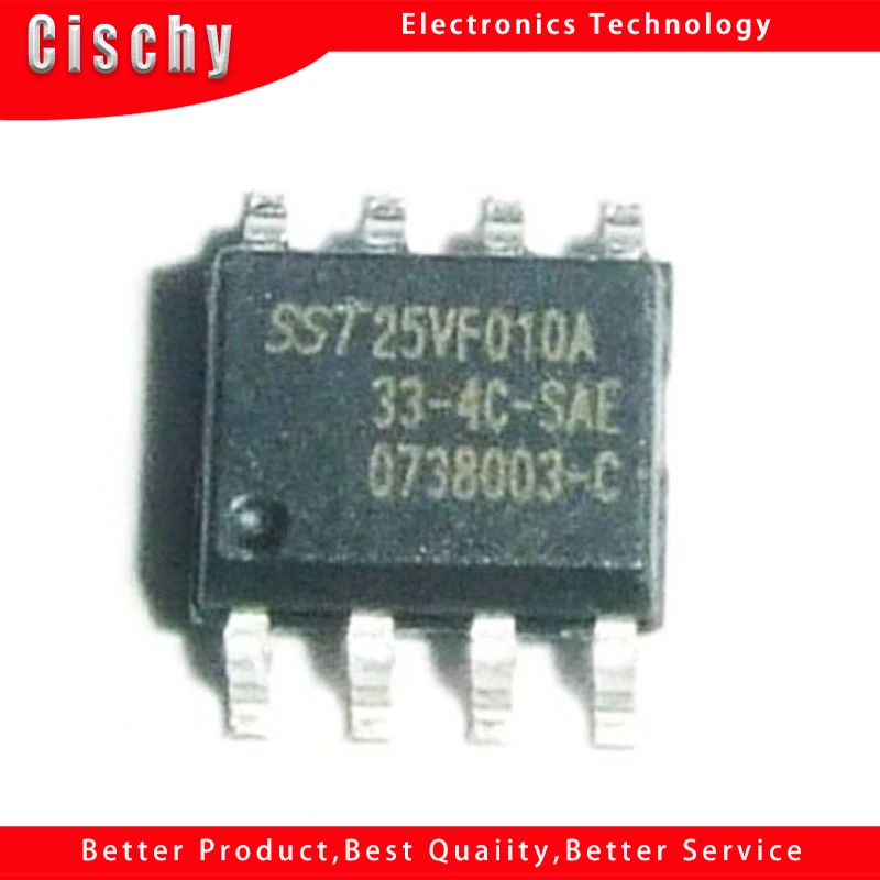 10 шт./лот SST25VF010A-33-4C-SAE SST25VF010A лапками углублением SOP-8 в наличии | Строительство и