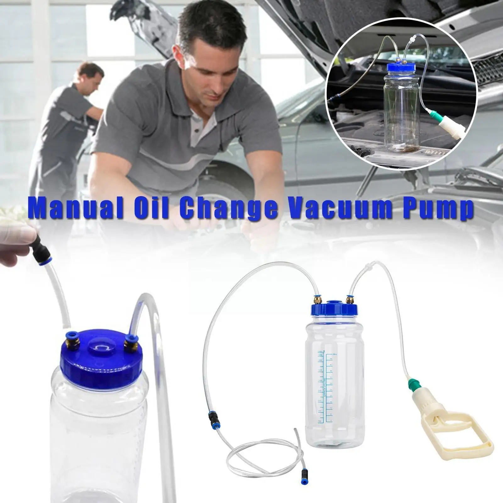

2L Manual Oil Change Vacuum Pump Car Oil Pump Oil Change Pump Vacuum Artifact Engine Oil Change Manual Hand Pump Suction Y7B7