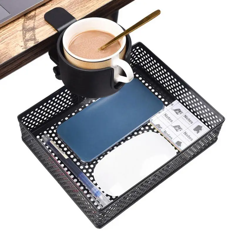 

Under Metal Desk For In 1 Clamp Storage 2 Home Free 360 Desk Spin Organizer Cup Box With Holder Office Punch Drawer On Desk