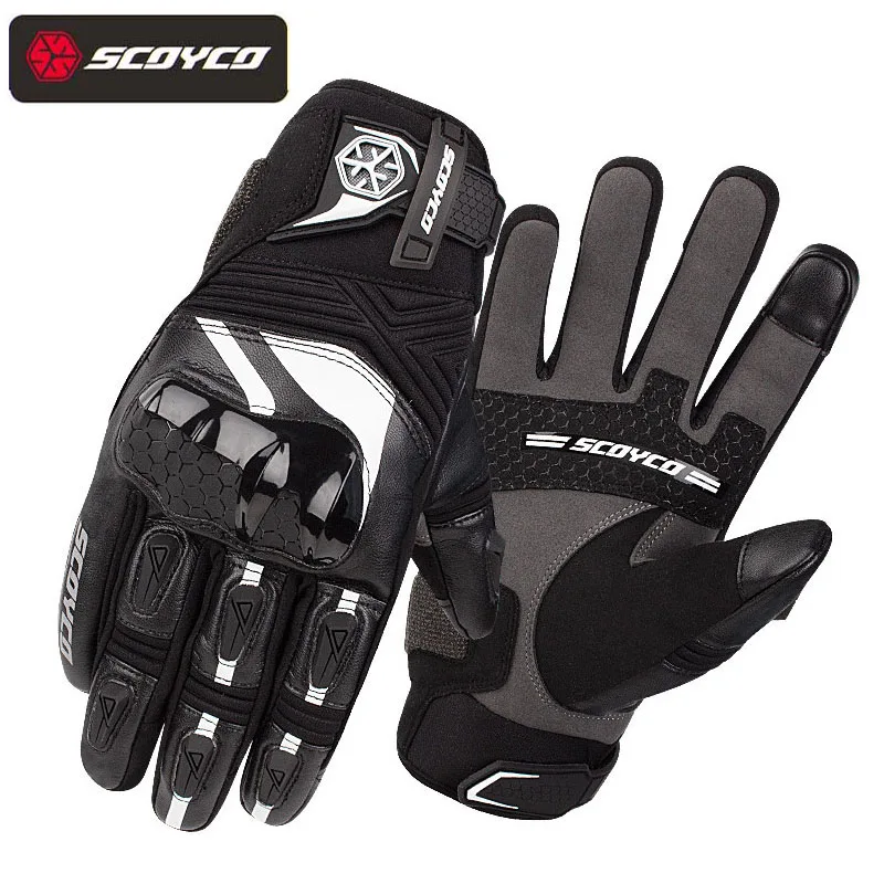 Зимние женские мотоциклетные перчатки SCOYCO водонепроницаемые мужские аксессуары