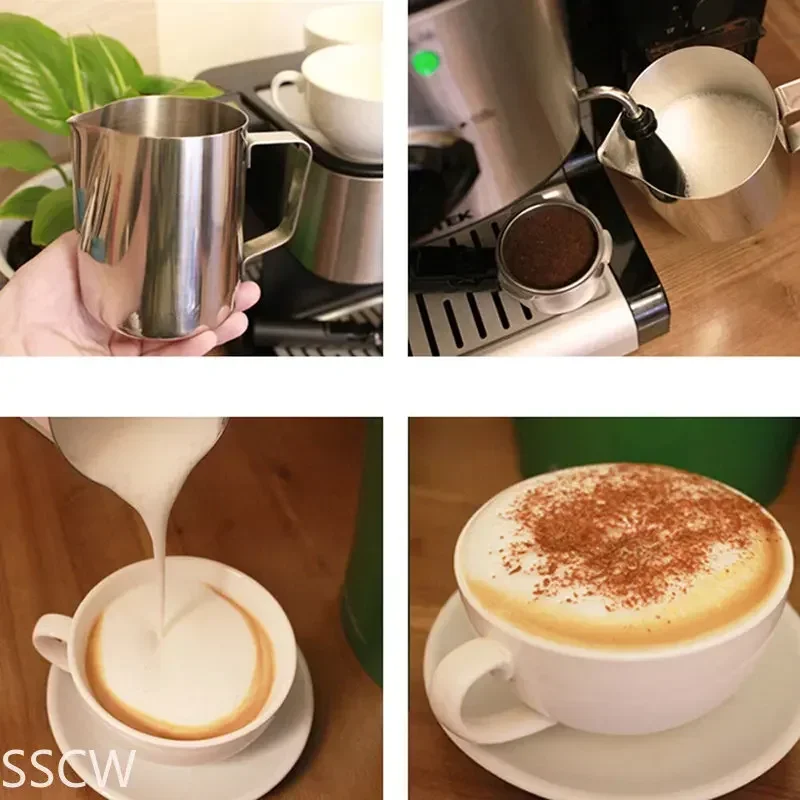 Кофе из нержавеющей стали 350/600/1000 мл горшок с цветком кувшин для молока