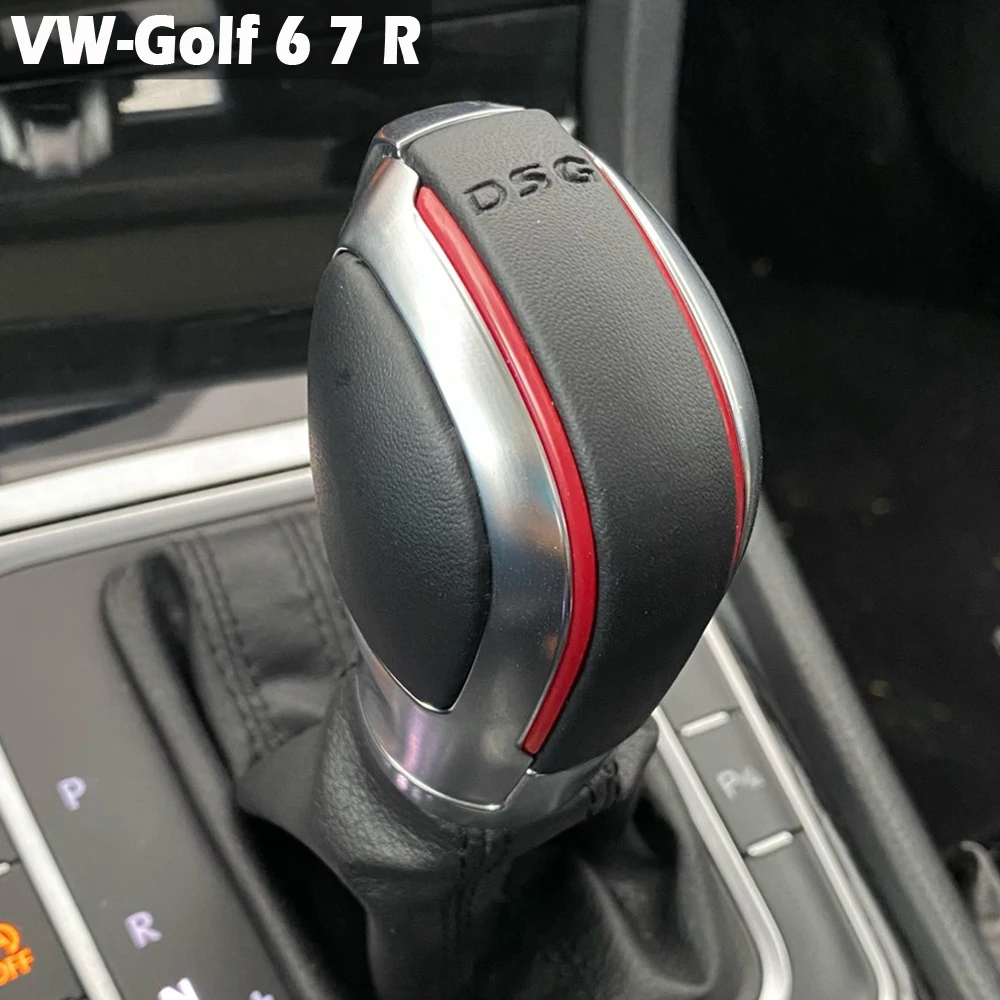 

Auto Gear Shift Knob Lever Shifter Hand Ball For VW Golf 6 7 R GTI Passat B7 B8 CC R20 Jetta MK6 GLI Chrome/Matt Silver DSG Logo