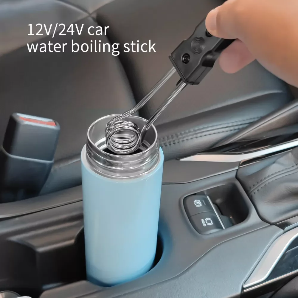 

12V 24V Car Immersion Heater Portable High Quality Safe Warmer Fashion Durable Auto Electronics Tea Coffee Water Heater