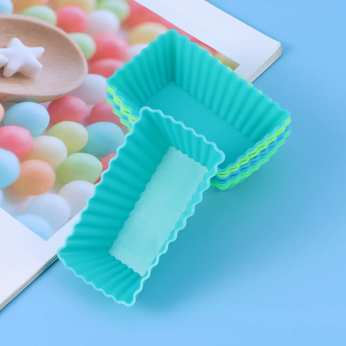 

Silicone Molds Mold Cupcake Baking Fondant Cake Cups Kids Muffin Chocolate Tray