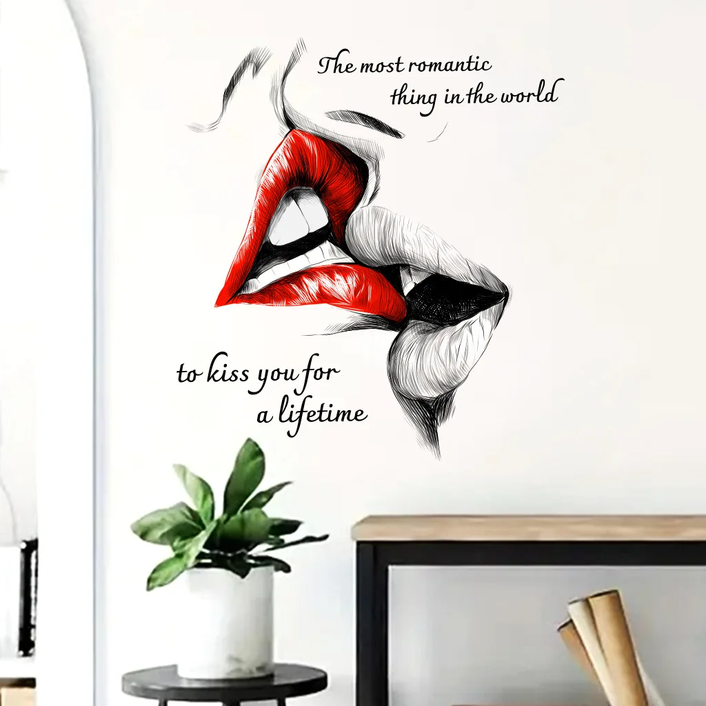 Благословение английской буквы To Kiss You For a Lifetime Текстовые наклейки на стену