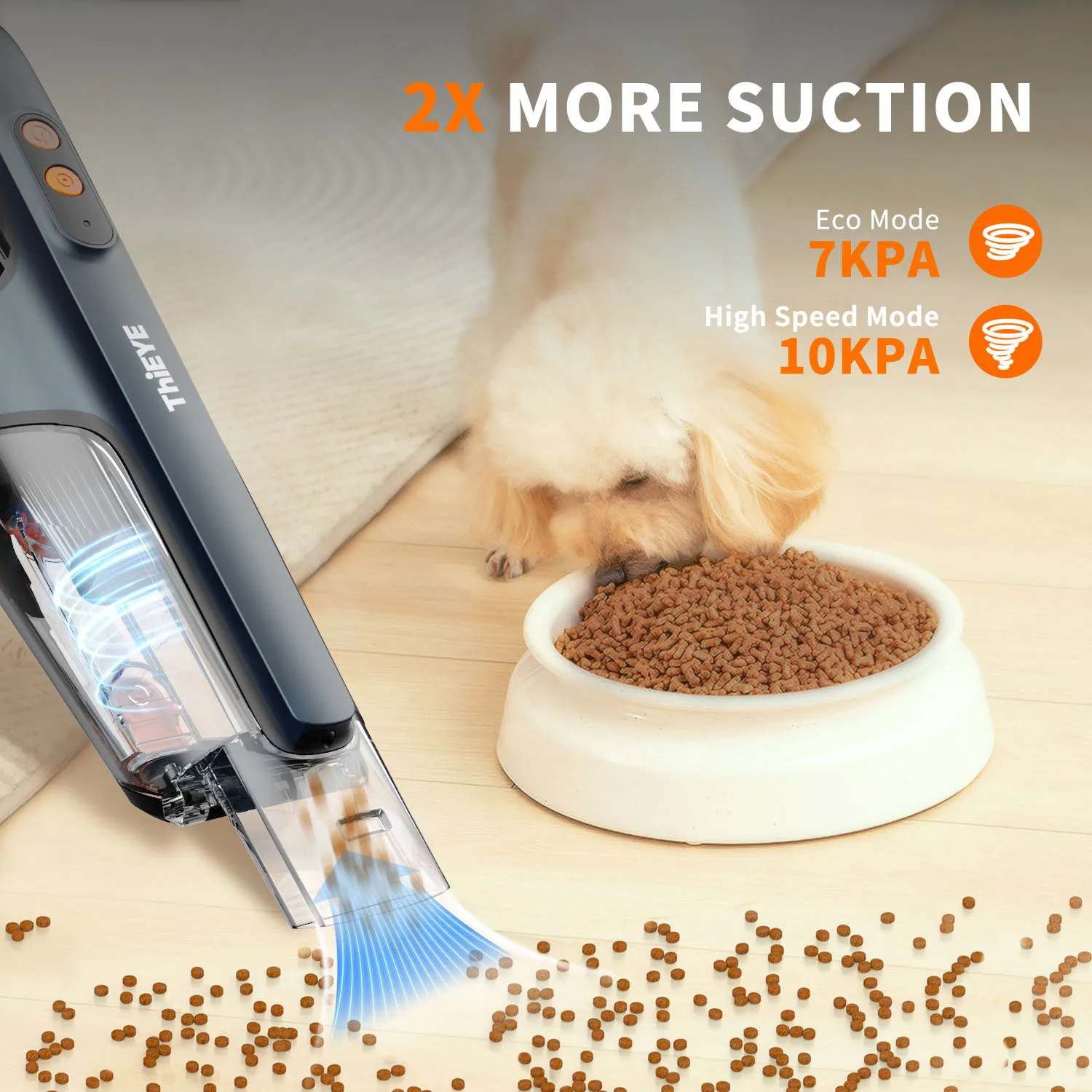 Беспроводной автомобильный пылесос ThiEYE портативный перезаряжаемый 10000 Па