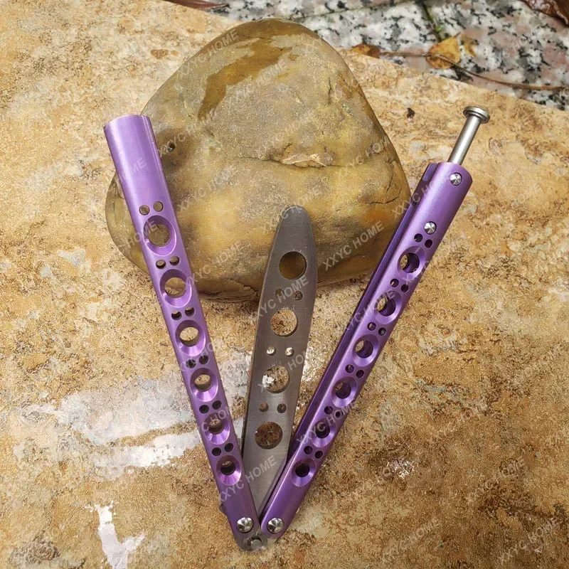 Klasсный нож для trenowania Butterfly li BM40 fioletowy градиентные цветные вставки T4 tytanowania uchwyt 440C