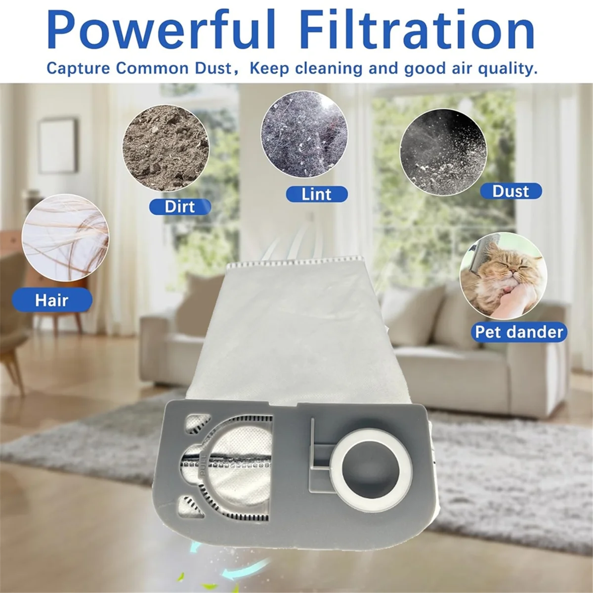 10 шт. сменные мешки для пыли Riccar R25 Series R25S R25D R25P пылесос вертикального пылесоса