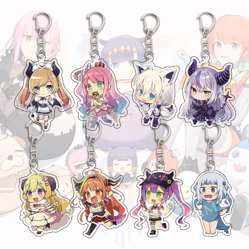 Брелок для ключей Yuzuki Choco Tokoyami Towa Gawr Gura Ozora Брелок для ключей Yuzuki Choco Tokoyami Towa Gawr Gura Ozora