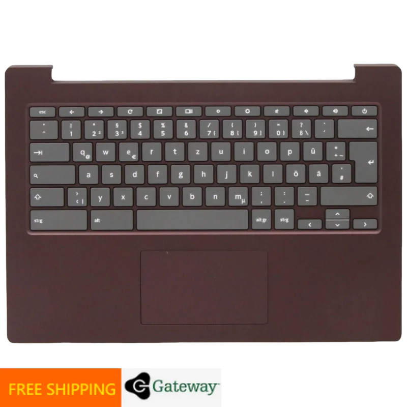 DE немецкая клавиатура с темной орхидеей верхний чехол для упора рук Lenovo Chromebook S340