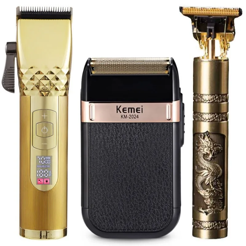 

Машинка для стрижки волос T9 аккумуляторная электрическая, триммер для бороды