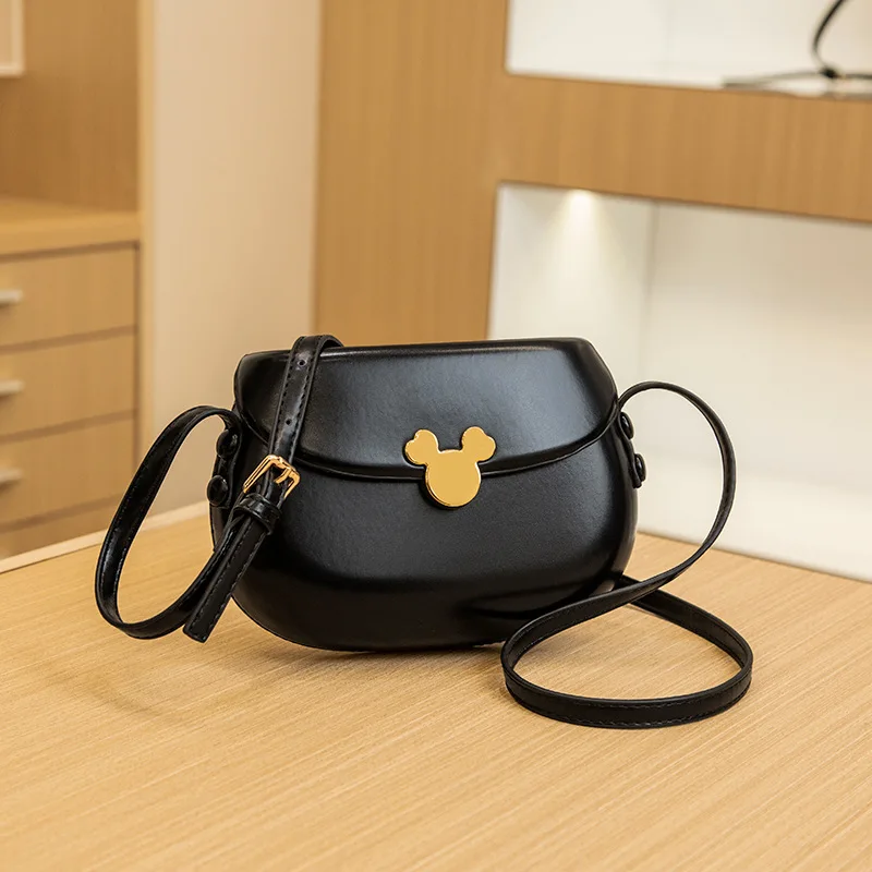Disney Crossbody Bag for Women Girl Mickey Mouse Purse Shoulder Bag High Quality Large Capacity Fashion Luxury PU Leather