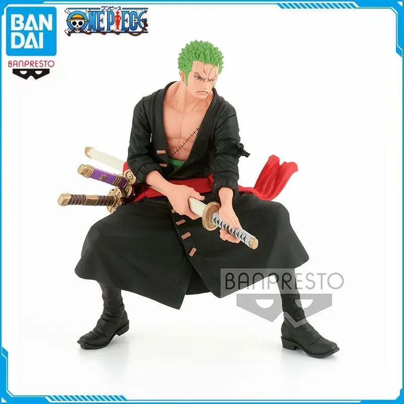 

Original Banpresto Anime One Piece King of Artist 18cm Roronoa Zoro Land of Wano PVC Action Figure Collectible Model Toys