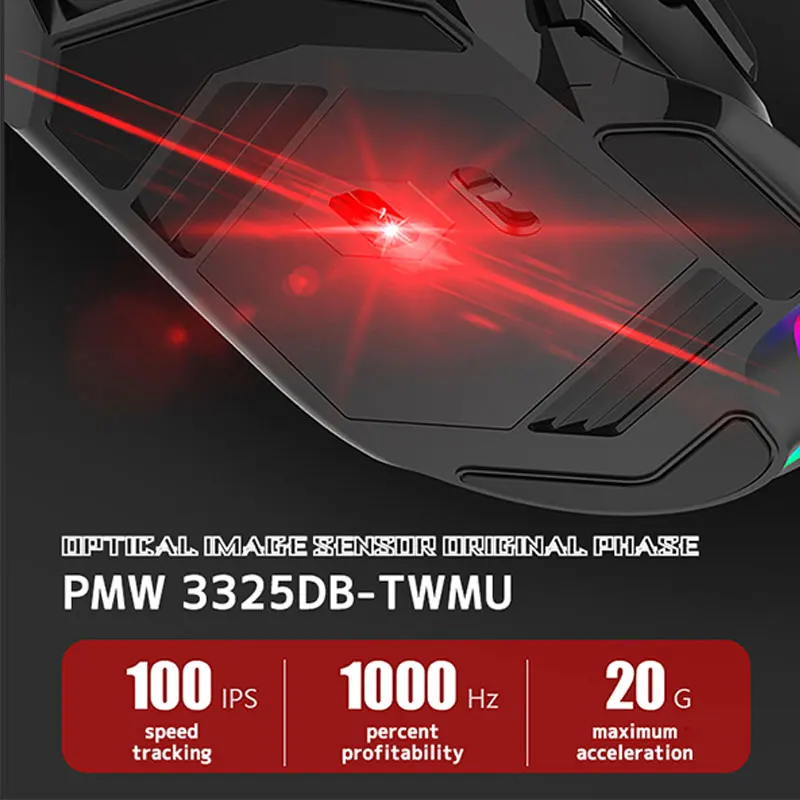 Мышь игровая проводная 2 4 ГГц 10000 DPI 7 кнопок 1000 Гц