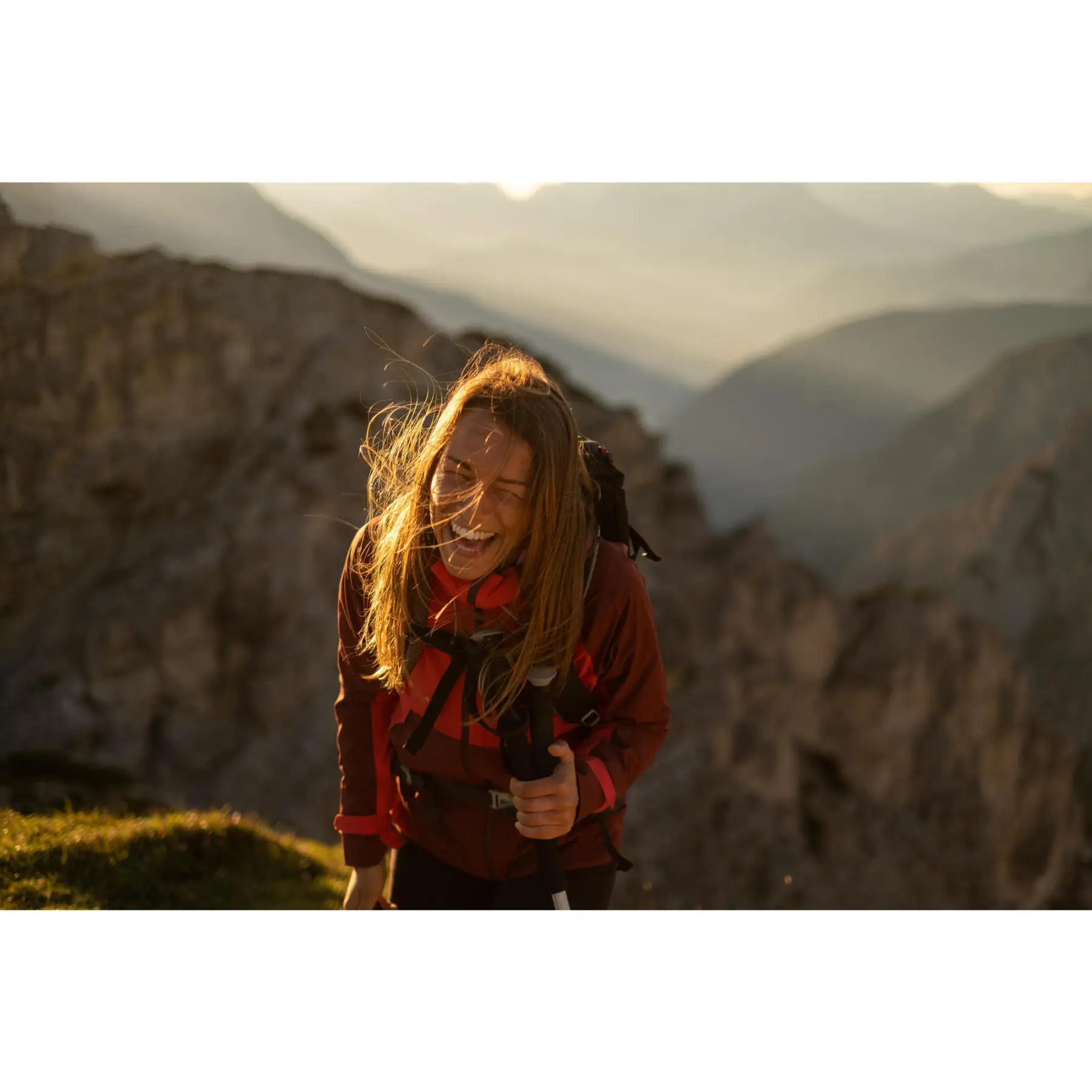 Женский Дождевик-бордовый/коралловый цвет-mh500-женский плащ | Спорт и развлечения