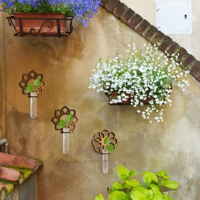 Настенная подставка для гидропоники стеллаж домашней гостиной цветочный горшок