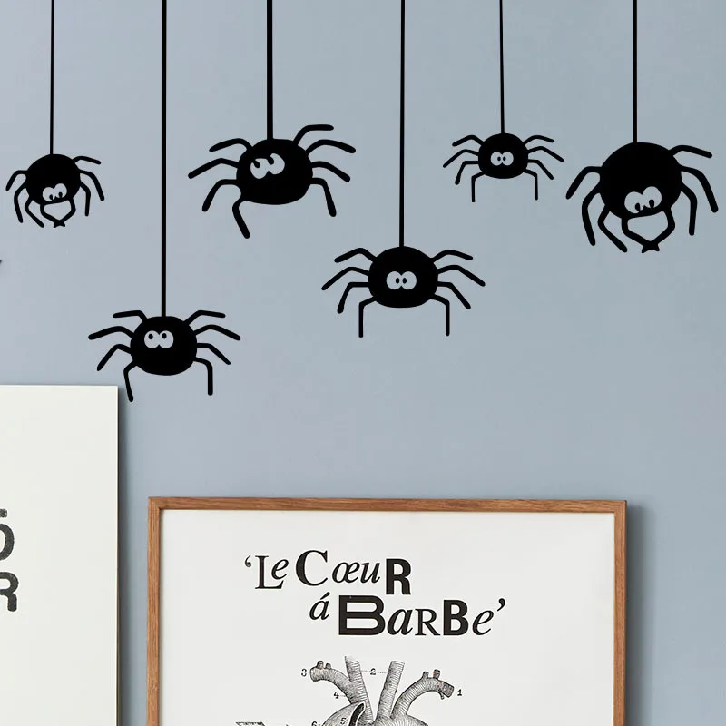 

Halloween Spider Wall Stickers DIY Party Decorative Stickers, Artistic Wall Stickers, Room Decor, Party Decor, Window Home Decal
