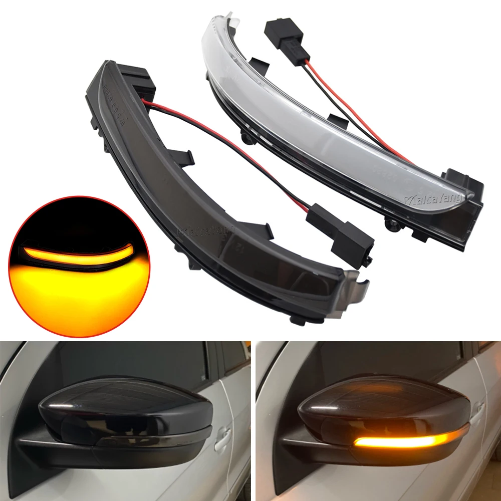 2Pcs Dynamic LED Turn Signal Light Side Mirror Lamp FOR Volkswagen GOL Saveiro Voyage CrossFox Suran Passat Golf Polo