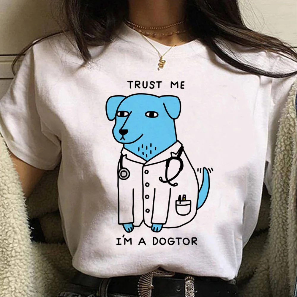 

Dogtor Classic t shirt women manga funny streetwear top girl streetwear 2000s clothes